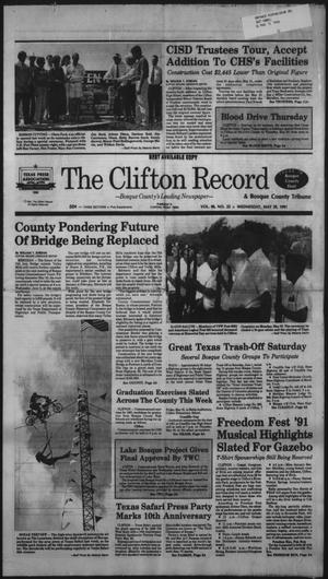 The Clifton Record and Bosque County Tribune (Clifton, Tex.), Vol. 96, No. 22, Ed. 1 Wednesday, May 29, 1991
