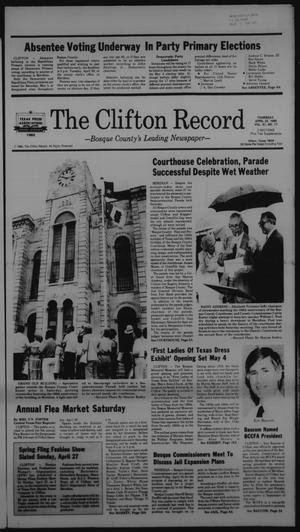 The Clifton Record (Clifton, Tex.), Vol. 91, No. 17, Ed. 1 Thursday, April 24, 1986
