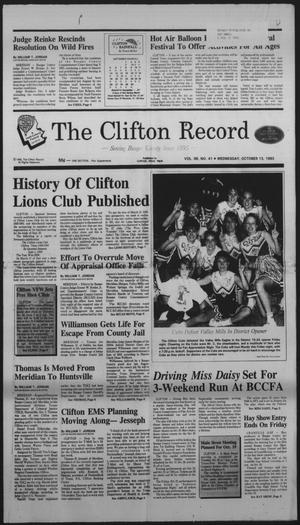 The Clifton Record (Clifton, Tex.), Vol. 98, No. 41, Ed. 1 Wednesday, October 13, 1993