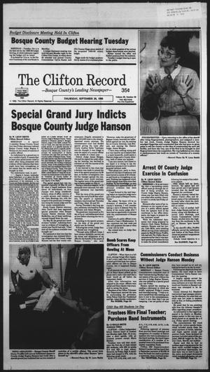 The Clifton Record (Clifton, Tex.), Vol. 93, No. 39, Ed. 1 Thursday, September 29, 1988