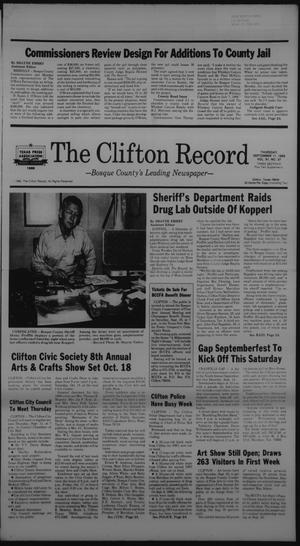 The Clifton Record (Clifton, Tex.), Vol. 91, No. 37, Ed. 1 Thursday, September 11, 1986