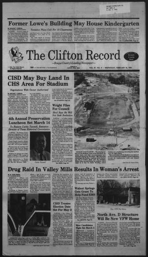 The Clifton Record (Clifton, Tex.), Vol. 97, No. 9, Ed. 1 Wednesday, February 26, 1992
