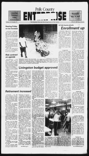 Polk County Enterprise (Livingston, Tex.), Vol. 123, No. 74, Ed. 1 Thursday, September 15, 2005