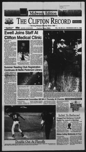 The Clifton Record (Clifton, Tex.), Vol. 103, No. 42, Ed. 1 Wednesday, May 27, 1998