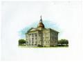 Photograph: Bee County Courthouse Drawing