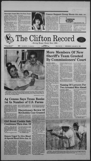 The Clifton Record (Clifton, Tex.), Vol. 98, No. 1, Ed. 1 Wednesday, January 6, 1993