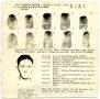 Thumbnail image of item number 1 in: '[Clyde Champion Barrow Fingerprint Chart, 1932 - Dallas, Texas Police Department]'.