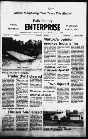Polk County Enterprise (Livingston, Tex.), Vol. 101, No. 28, Ed. 1 Thursday, April 7, 1983