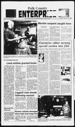 Primary view of object titled 'Polk County Enterprise (Livingston, Tex.), Vol. 122, No. 45, Ed. 1 Sunday, May 30, 2004'.