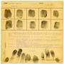 Primary view of [Raymond Hamilton Fingerprint Chart, 1932 - Dallas, Texas Police Department]