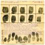 Thumbnail image of item number 1 in: '[Harvey J. Bailey Fingerprint Chart, 1933 - Oklahoma City Police Department]'.