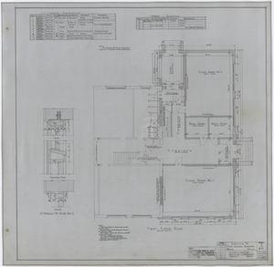 Primary view of object titled 'High School Building Addition, Rule, Texas: First Floor Plan'.