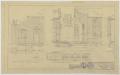 Technical Drawing: Field House and Primary School, Kermit, Texas: Front and Rear Entranc…