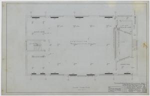 Primary view of object titled 'High School, Knox City, Texas: Second Story Mechanical Plan'.