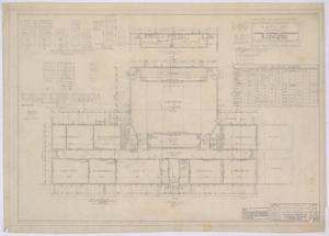 Primary view of object titled 'School Building, Pecos County, Texas: Floor Plan'.