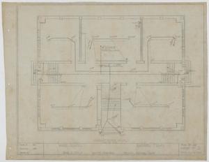 Primary view of object titled 'Ward School Building, Ranger, Texas: Ground Floor Plan'.