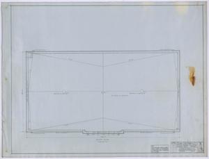 Primary view of object titled 'High School, Knox City, Texas: Roofing Plan'.