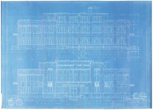 Primary view of object titled 'Sterling County Courthouse: Elevations'.