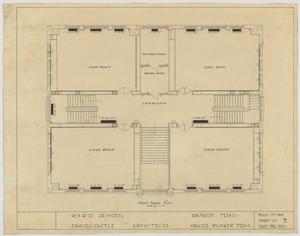 Ward School Building, Ranger, Texas: First Floor Plan