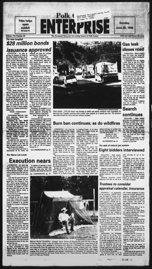 Primary view of object titled 'Polk County Enterprise (Livingston, Tex.), Vol. 116, No. 52, Ed. 1 Thursday, June 25, 1998'.