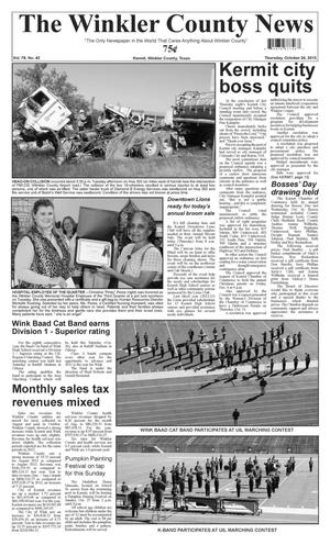 The Winkler County News (Kermit, Tex.), Vol. 78, No. 42, Ed. 1 Thursday, October 24, 2013