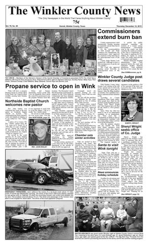The Winkler County News (Kermit, Tex.), Vol. 78, No. 49, Ed. 1 Thursday, December 12, 2013
