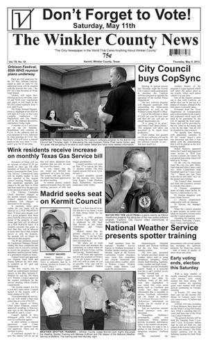 Primary view of object titled 'The Winkler County News (Kermit, Tex.), Vol. 78, No. 18, Ed. 1 Thursday, May 9, 2013'.