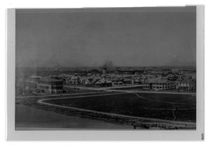 Primary view of object titled '[Aerial of Mary Gate Memorial Hospital]'.