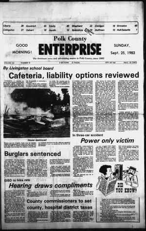 Polk County Enterprise (Livingston, Tex.), Vol. 101, No. 78, Ed. 1 Sunday, September 25, 1983