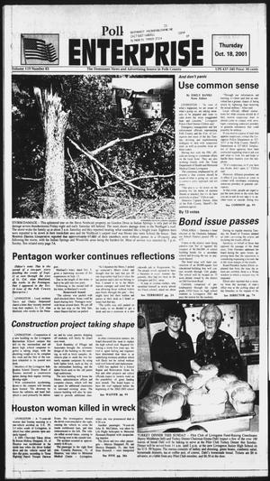 Polk County Enterprise (Livingston, Tex.), Vol. 119, No. 83, Ed. 1 Thursday, October 18, 2001