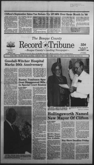 The Bosque County Record Tribune (Clifton, Tex.), Vol. 94, No. 38, Ed. 1 Thursday, September 21, 1989