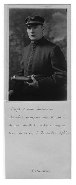 [Photograph of Captain Oscar Anderson]
