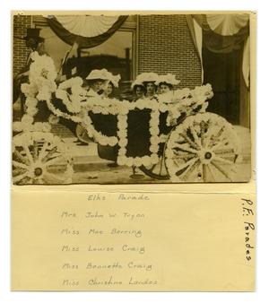 Primary view of object titled '[Women at CavOILcade Parade]'.