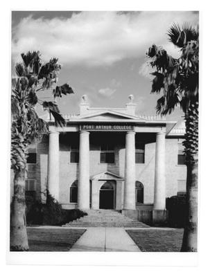Primary view of object titled '[Port Arthur College Administration Building]'.