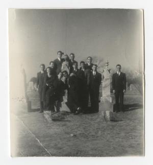 [Photograph of Group in Cemetery]