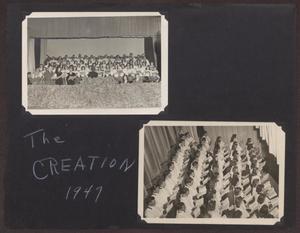 Primary view of object titled '[McMurry Fine Arts Department Scrapbook #2]'.