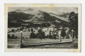 [Photograph of Longs Peak in Estes Park]
