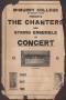 Thumbnail image of item number 1 in: '[McMurry College Chanters Concert Poster]'.