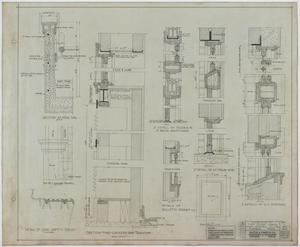 Primary view of object titled 'Junior High School Building, Eastland, Texas: Various Building Details'.