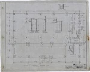 Primary view of object titled 'High School Building, Archer City, Texas: Footing and basement Framing Plan'.