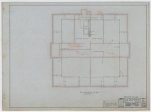 Primary view of object titled 'Anson Ward School Remodel: Basement Plan'.