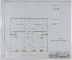 Primary view of object titled 'Elementary School Building, Anson, Texas: Second Floor Plan'.