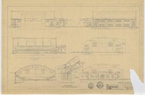 Primary view of object titled 'Big Lake High School Gymnasium: Cross Sections and Elevations'.