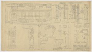 High School Building, Blackwell, Texas: Elevations, Sections, and Details