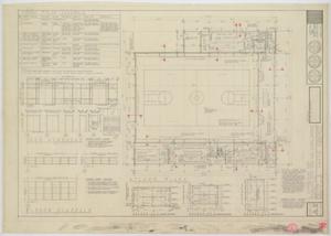 Primary view of object titled 'High School Gymnasium, Eldorado, Texas: Floor Plan and Schedules'.