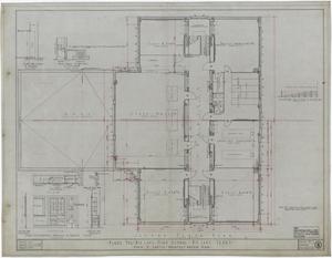 Primary view of object titled 'Big Lake High School: Second Floor Plan'.