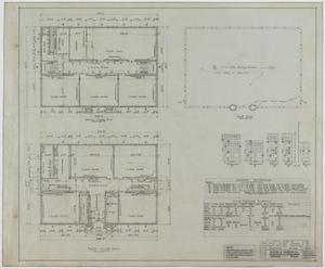 Primary view of object titled 'Junior High School Building, Eastland, Texas: First and Second Story Layouts'.