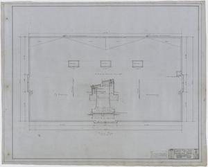 Primary view of object titled 'High School Building, Archer City, Texas: Roof Layout'.