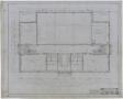 Technical Drawing: High School Building, Archer City, Texas: Second Story Floor Plan