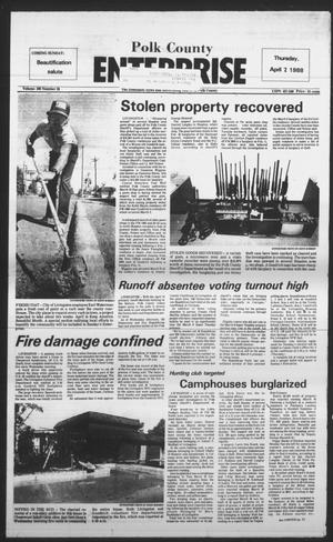 Polk County Enterprise (Livingston, Tex.), Vol. 106, No. 28, Ed. 1 Thursday, April 7, 1988